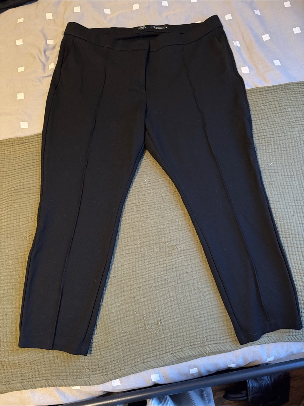J. Crew Black Ponte Knit Pants